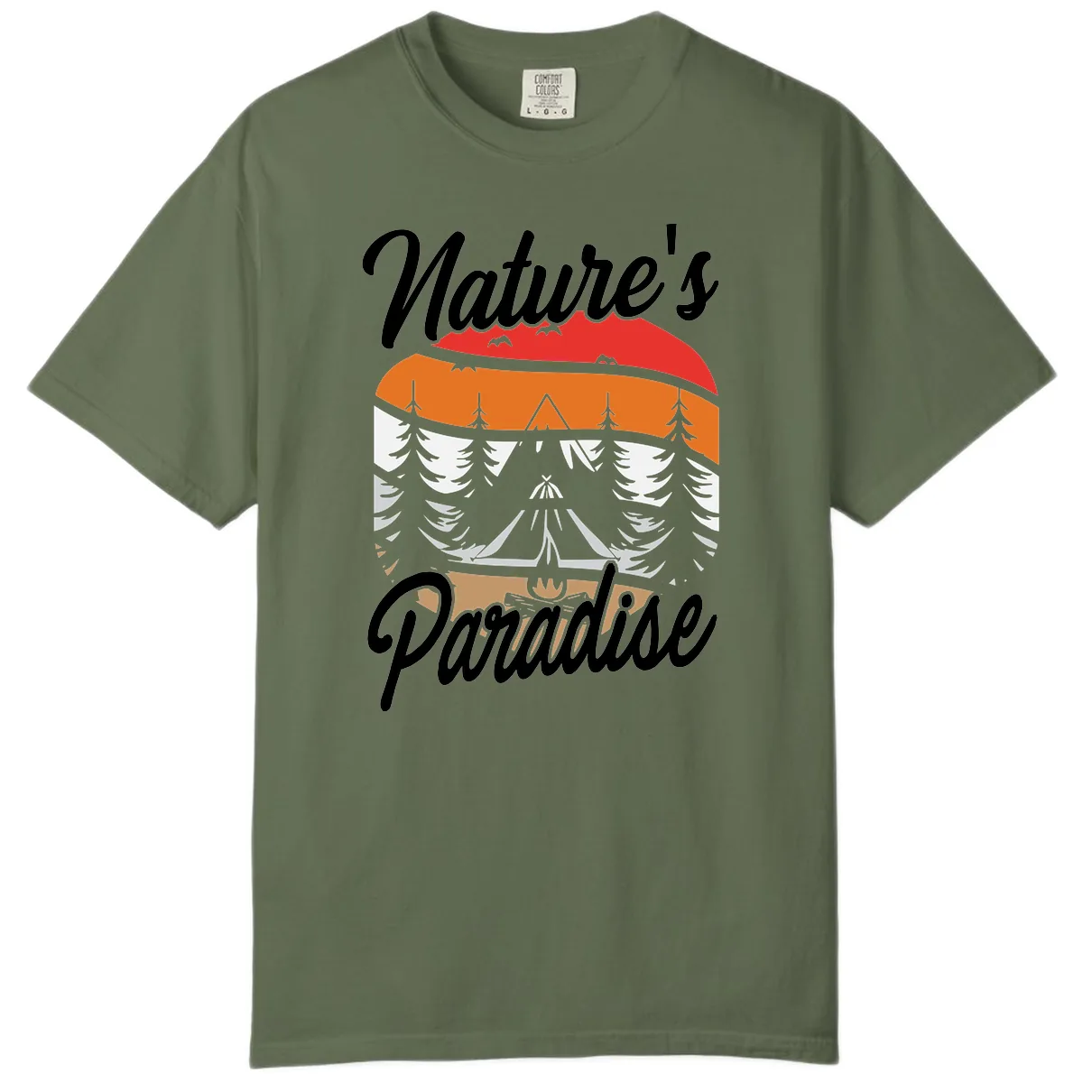 Nature's Paradise Layered Landscape Comfort Color in Sage