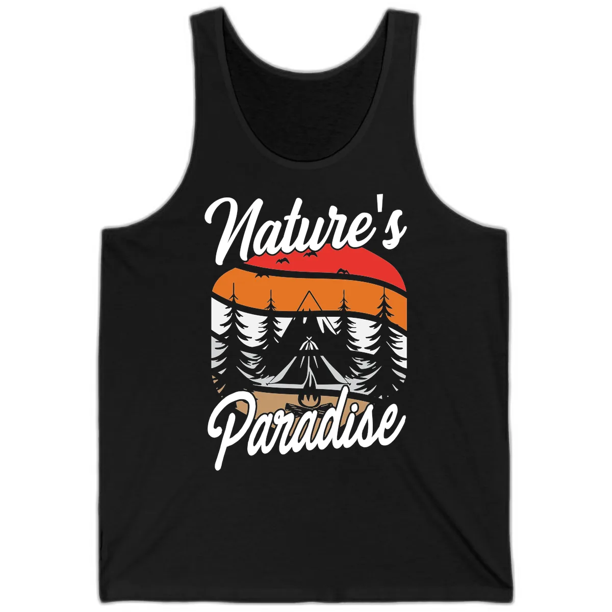 Nature's Paradise Layered Landscape Tank in Black