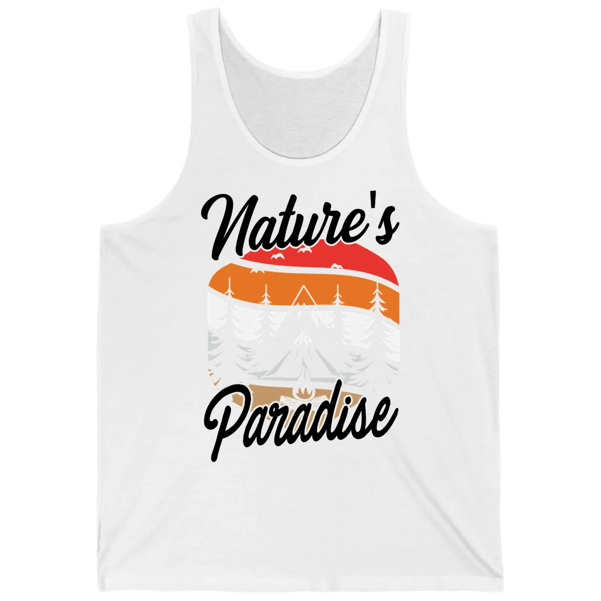 Nature's Paradise Layered Landscape Tank in White