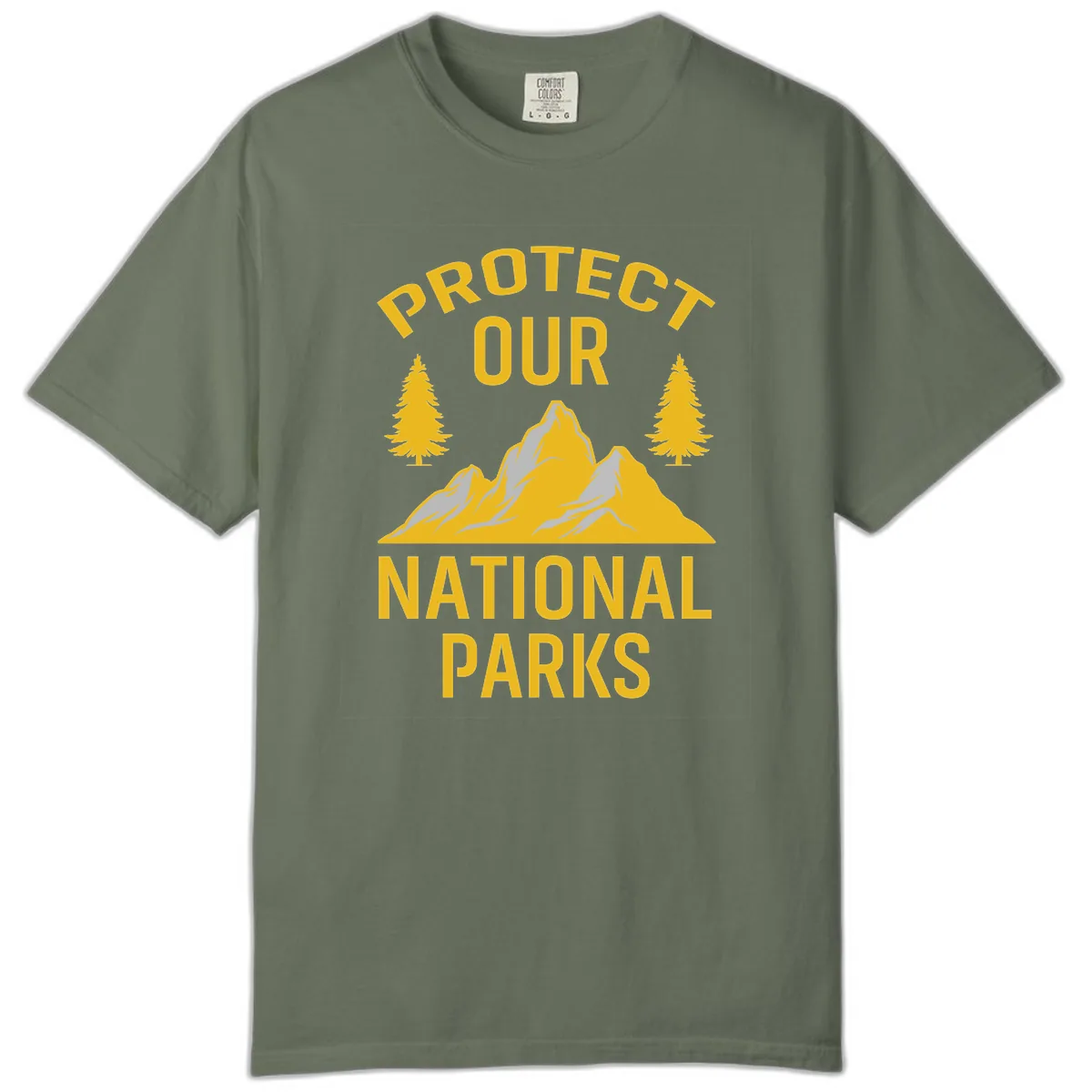 Protect Our National Parks Comfort Color in Moss