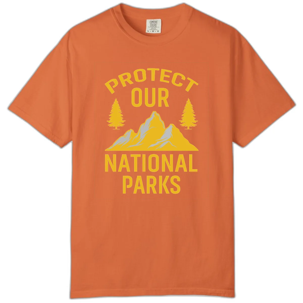 Protect Our National Parks Comfort Color in Burnt Orange