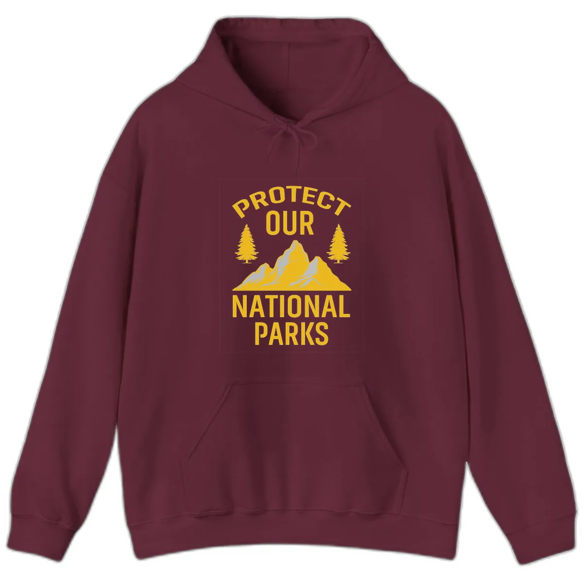 Protect Our National Parks Hoodie in Maroon