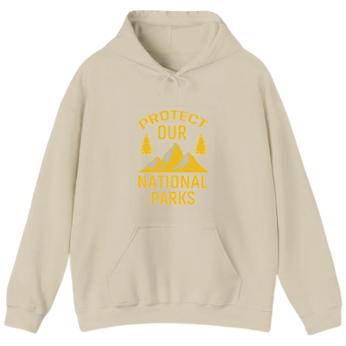 Protect Our National Parks Hoodie in Sand
