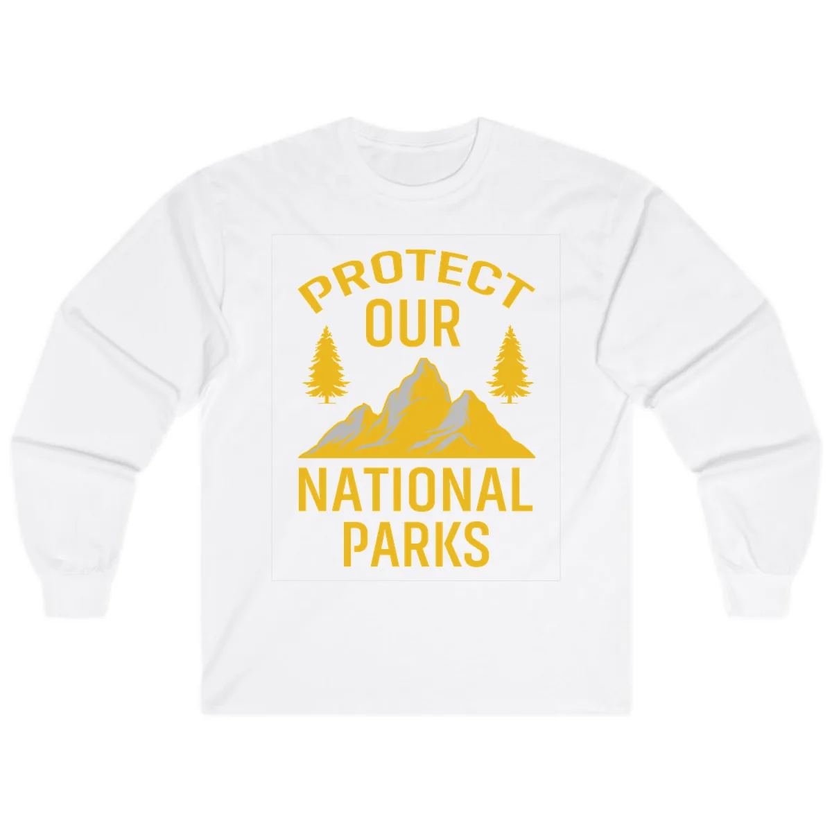 Protect Our National Parks Long Sleeve in White