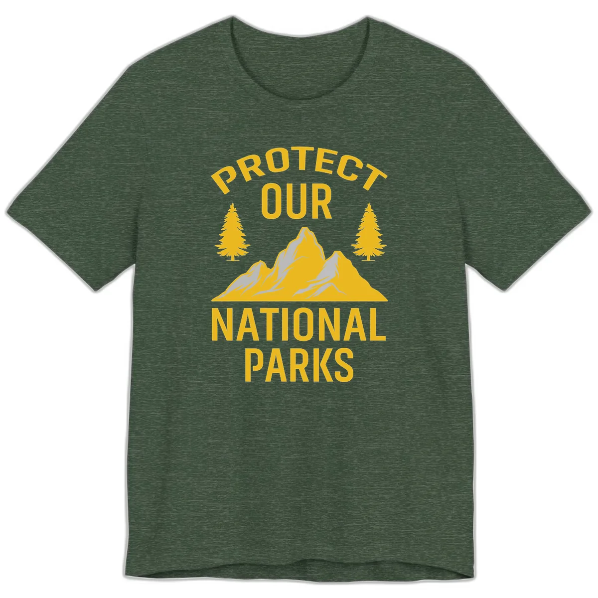 Protect Our National Parks Premium T-Shirt in Heather Forest