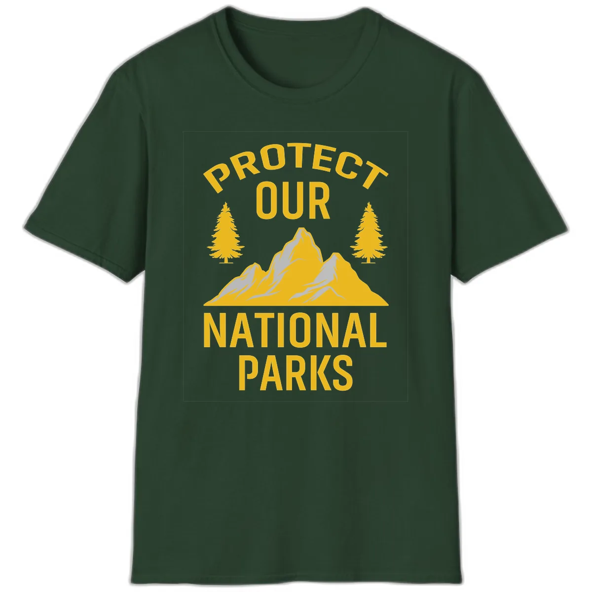 Protect Our National Parks T-Shirt in Forest Green
