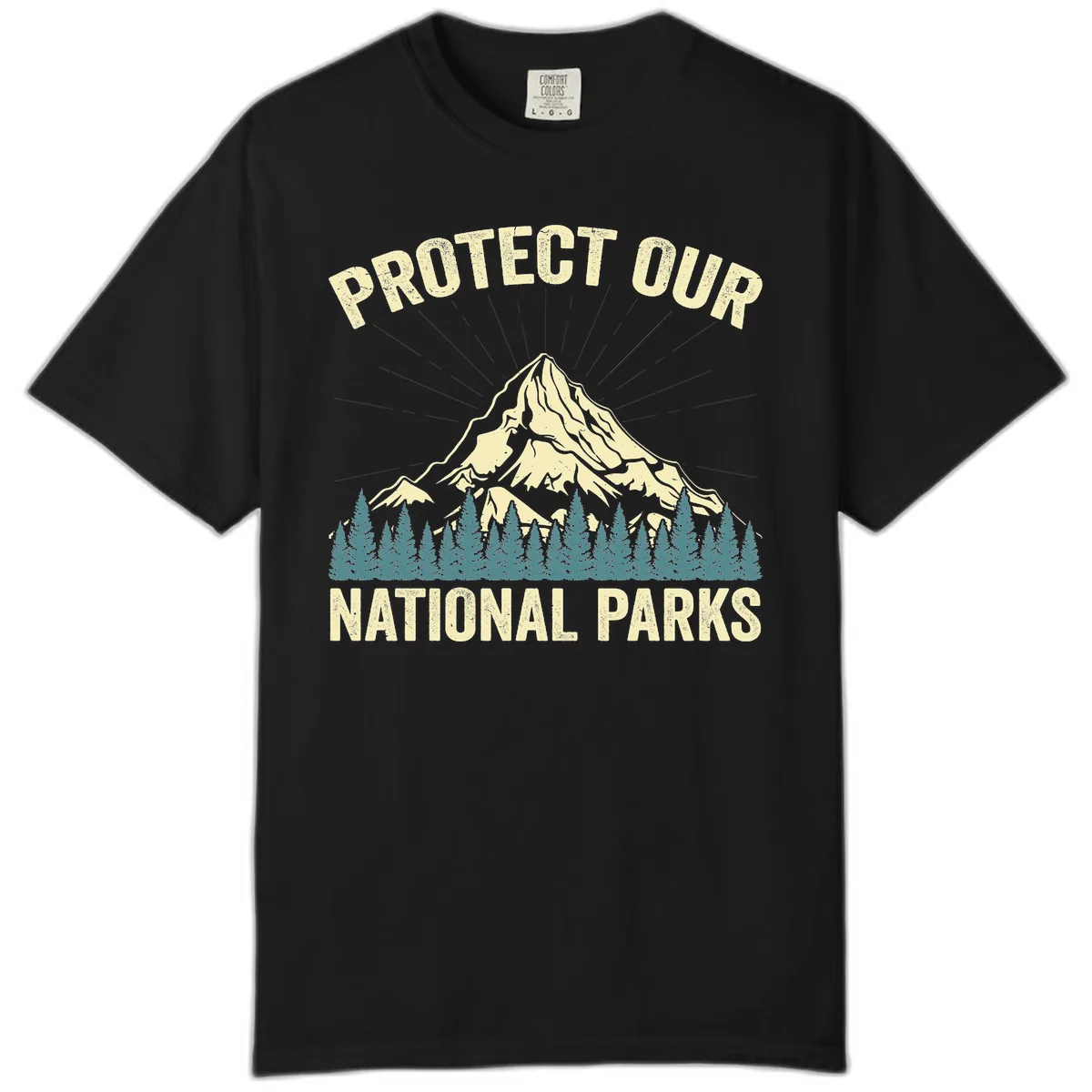 Protect Our National Parks Mountain Comfort Color in Black