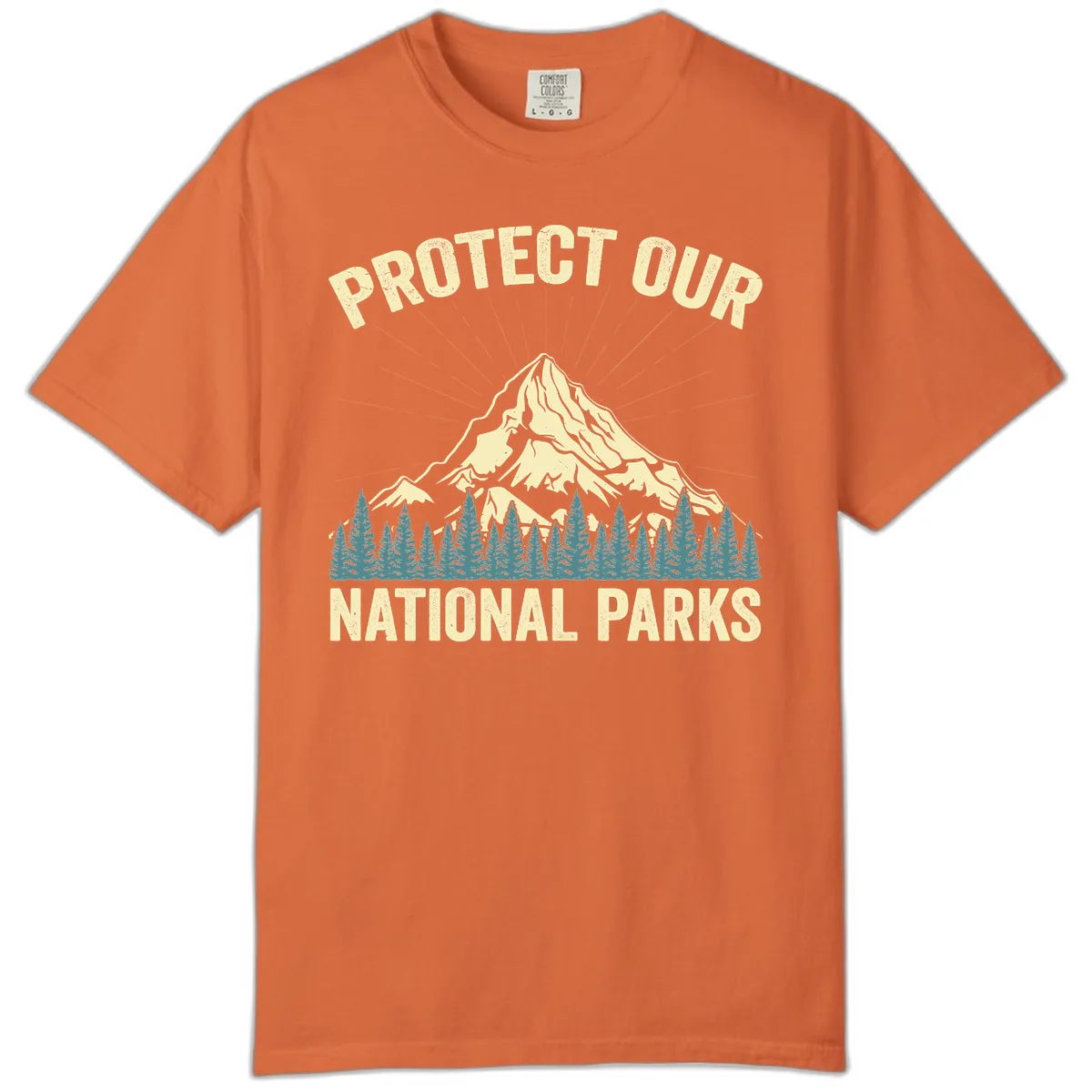Protect Our National Parks Mountain Comfort Color in Burnt Orange