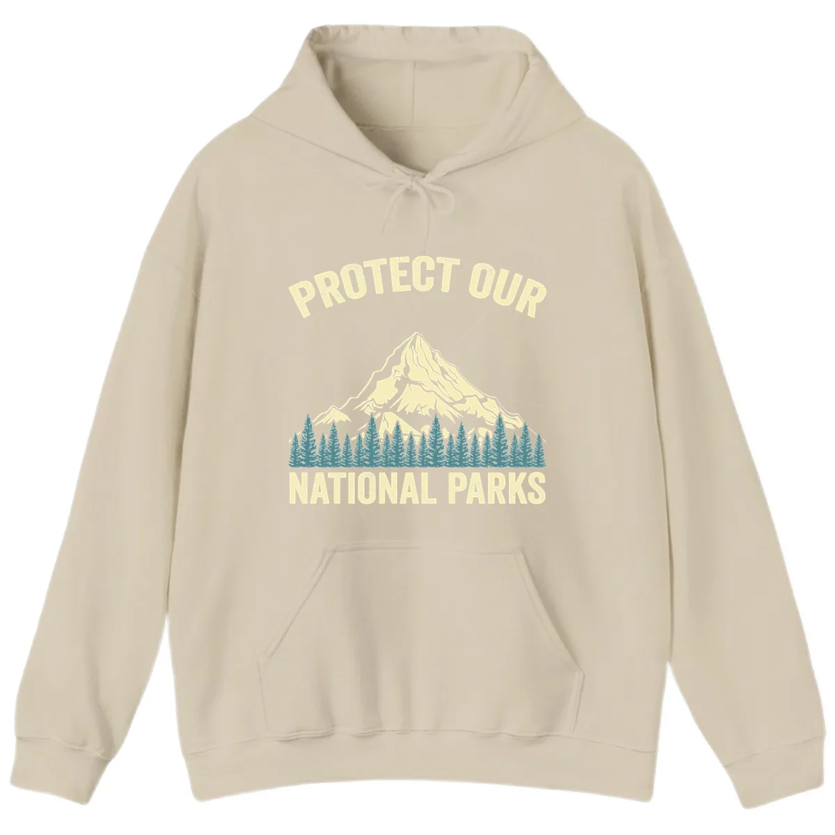 Protect Our National Parks Mountain Hoodie in Sand