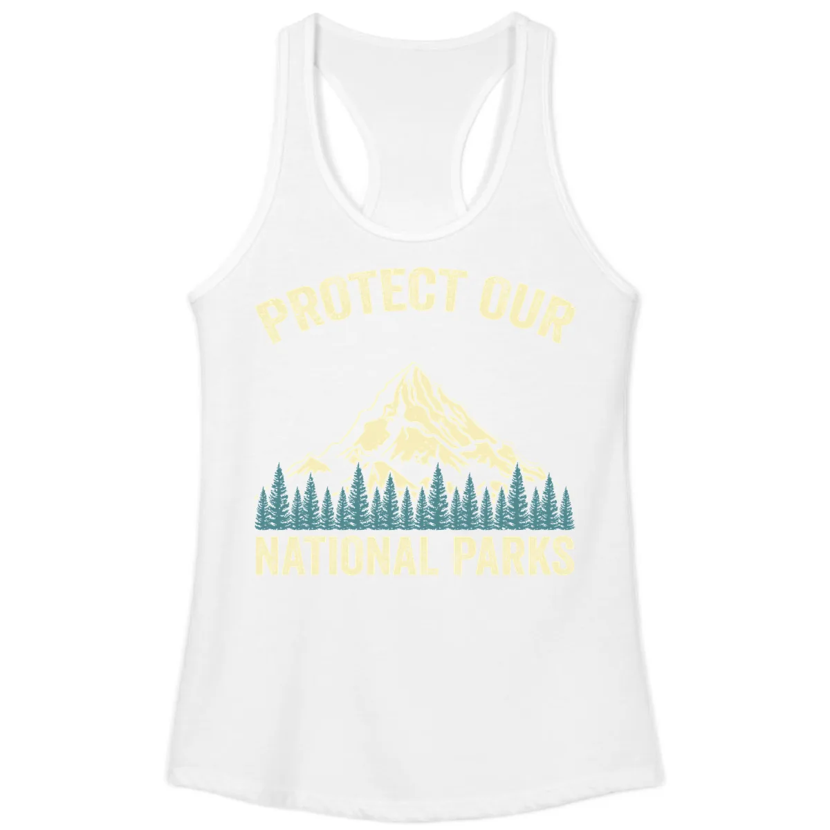 Protect Our National Parks Mountain Ladies Tank in White