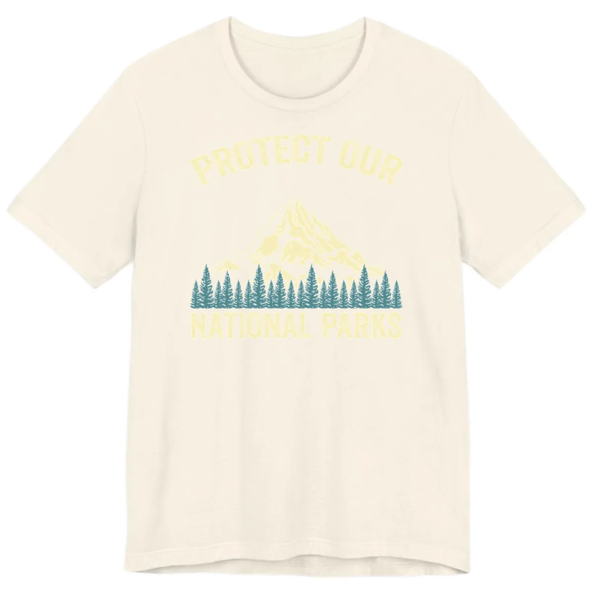 Protect Our National Parks Mountain Premium T-Shirt in Natural