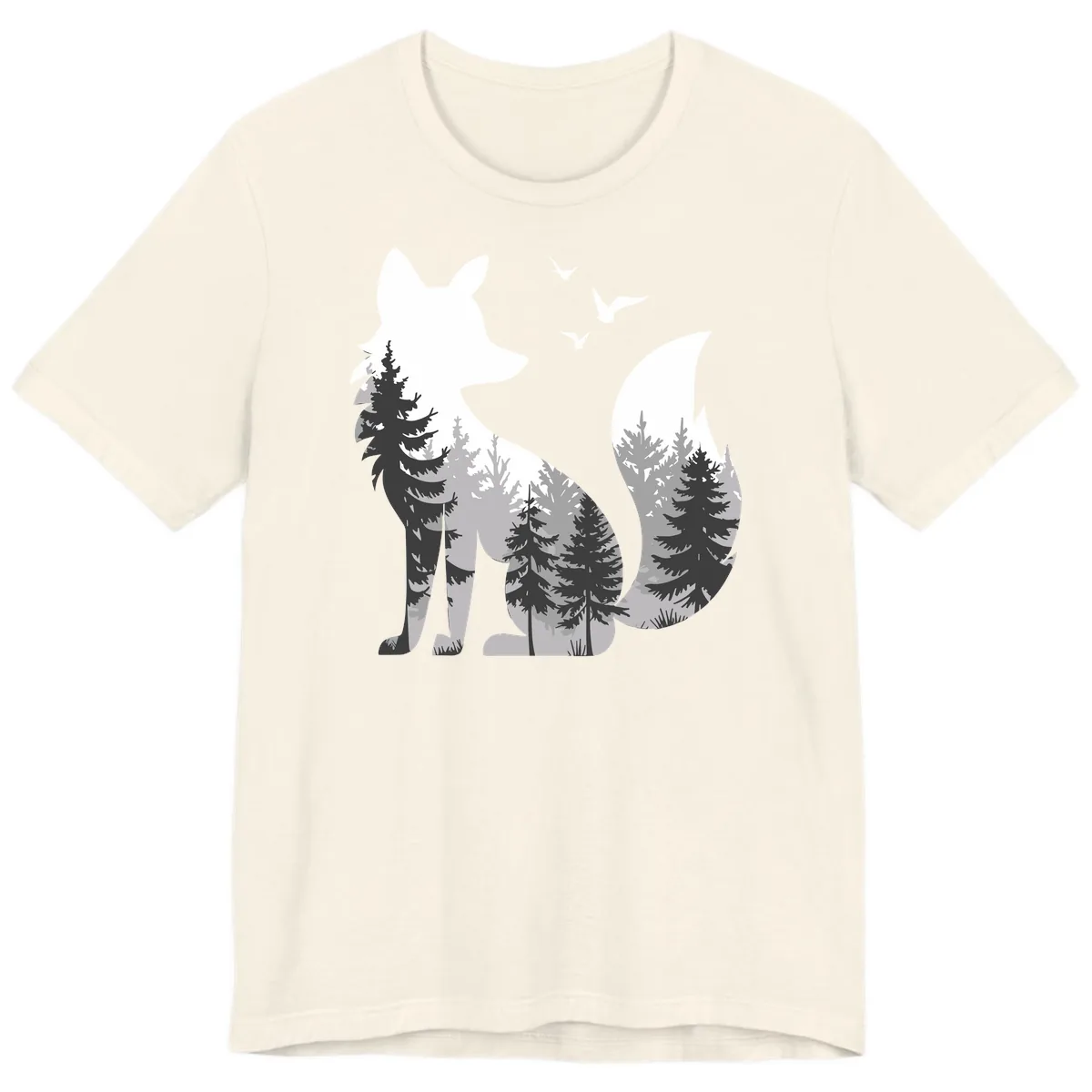 Forest Within Fox Premium T-Shirt in Natural