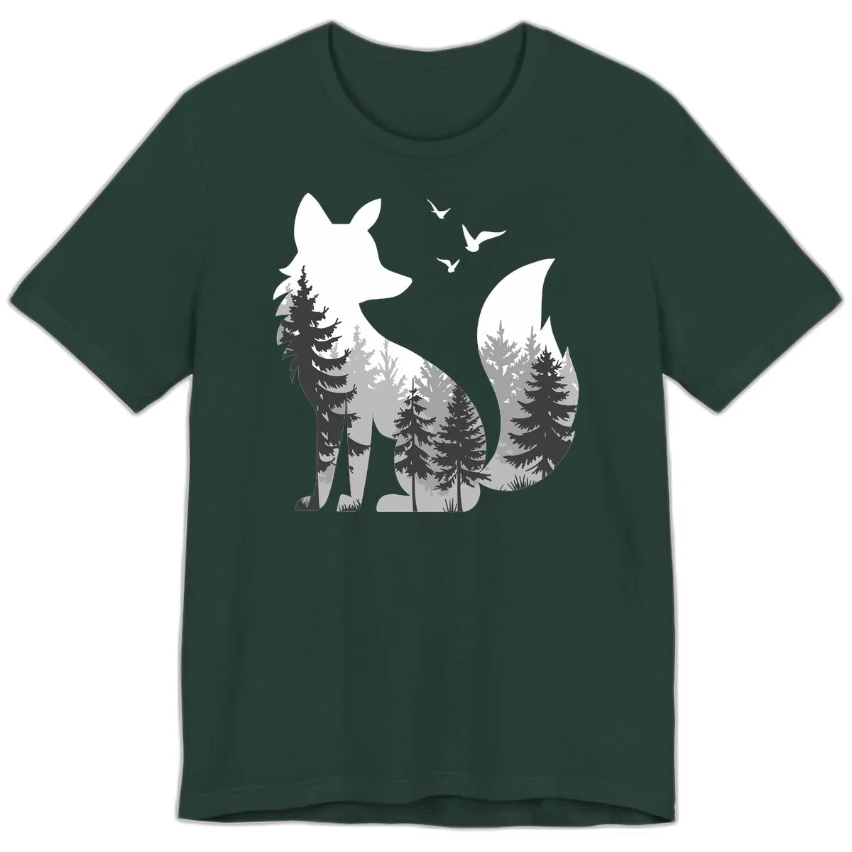 Forest Within Fox Premium T-Shirt in Forest
