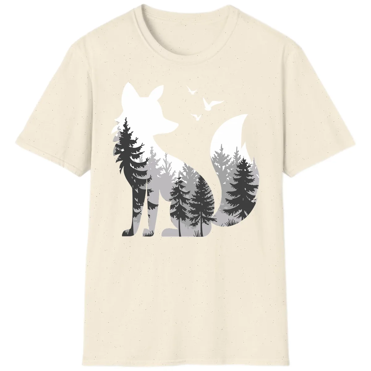 Forest Within Fox T-Shirt in Natural