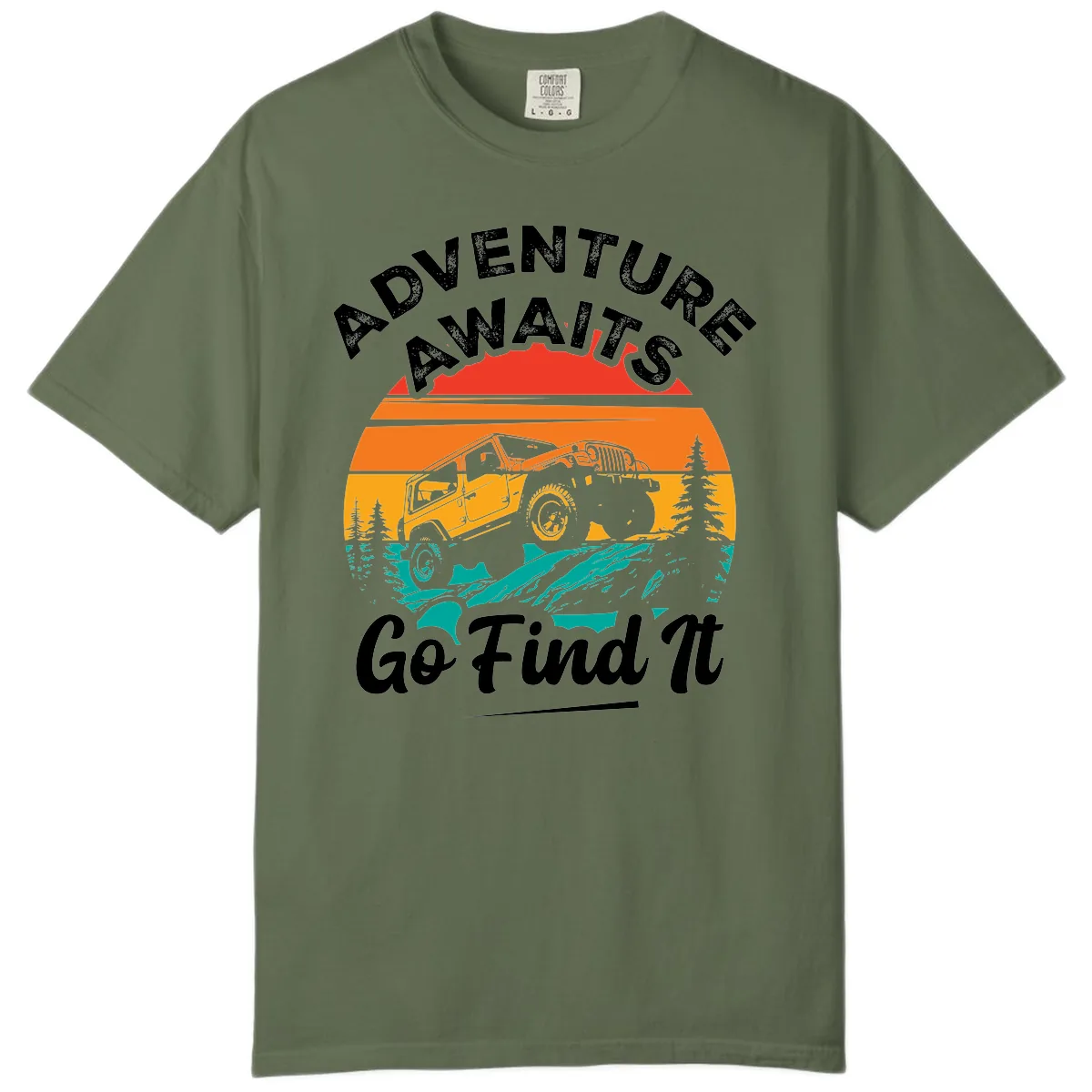Adventure Awaits Go Find It Comfort Color in Sage