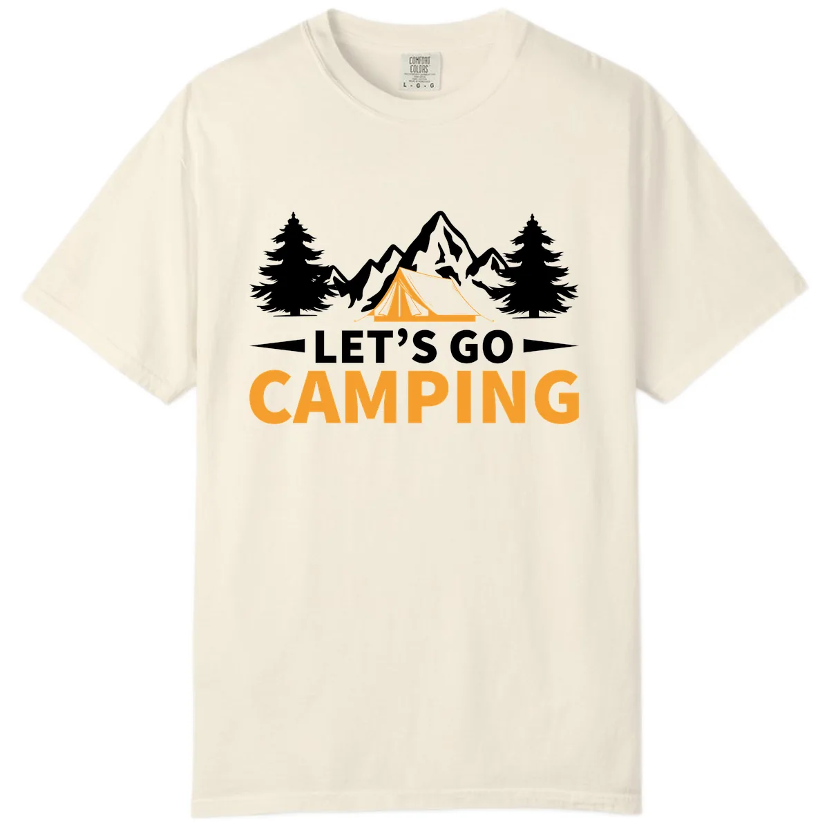 Let's Go Camping Mountain Tent Comfort Color in Ivory