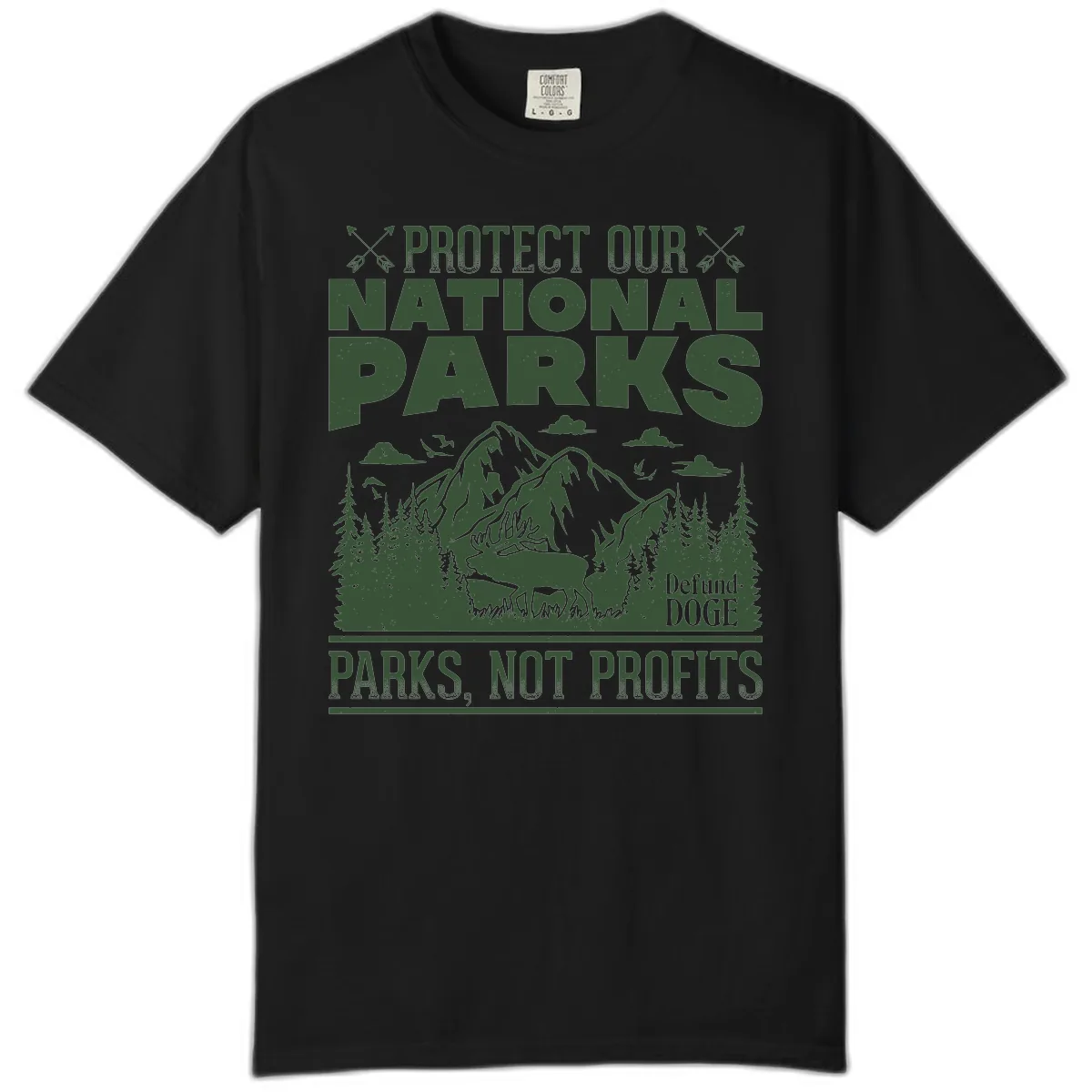 Protect Our National Parks Comfort Color in Black