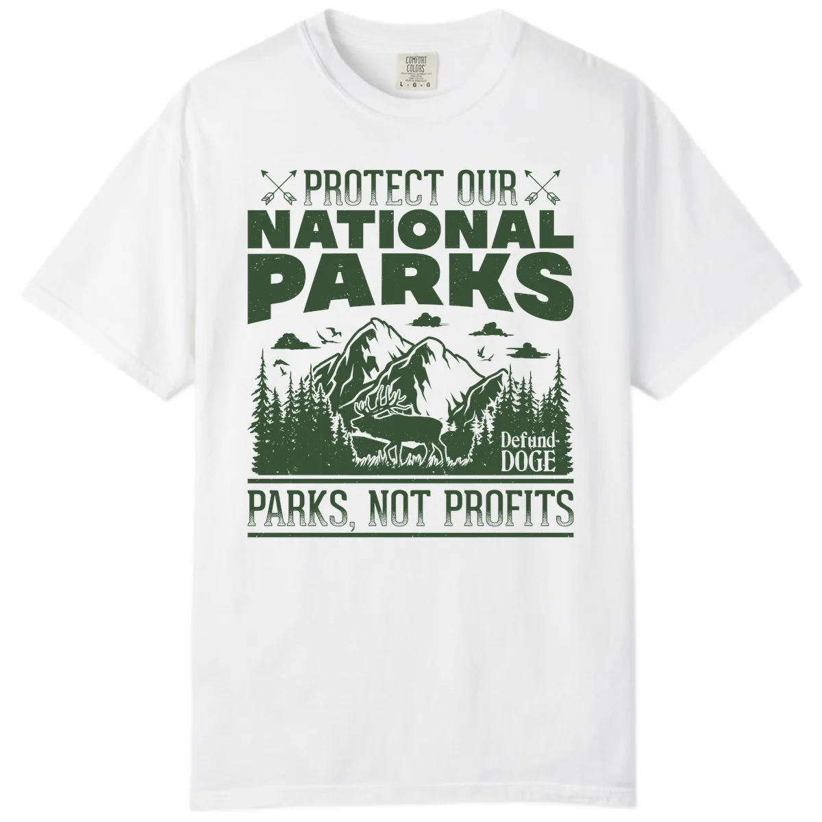 Protect Our National Parks Comfort Color in White