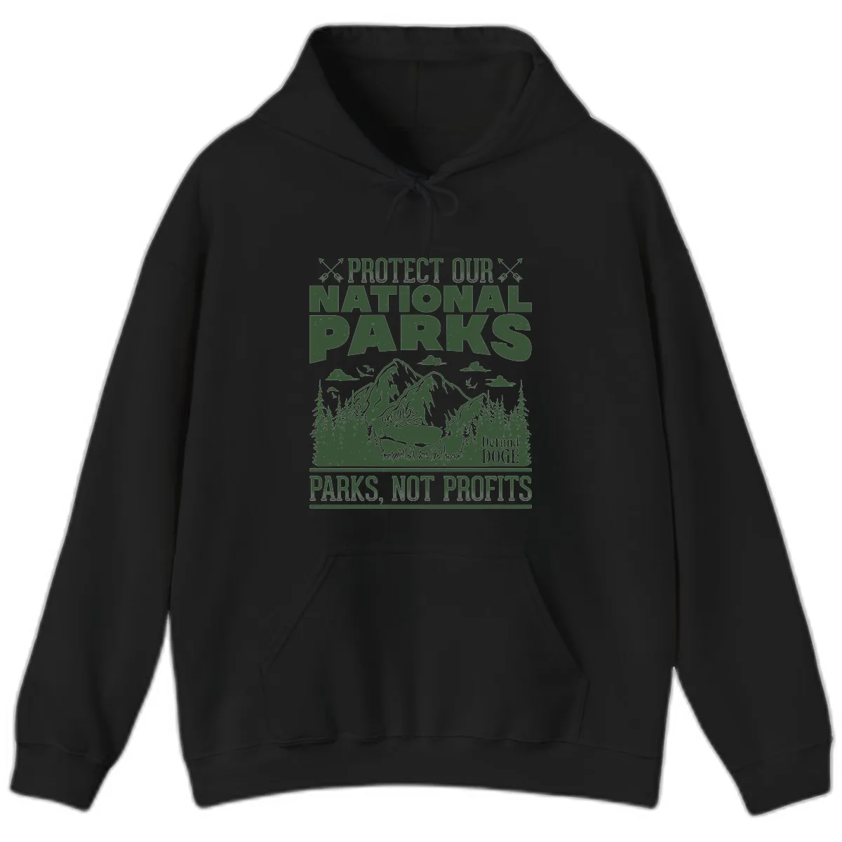 Protect Our National Parks Hoodie in Black