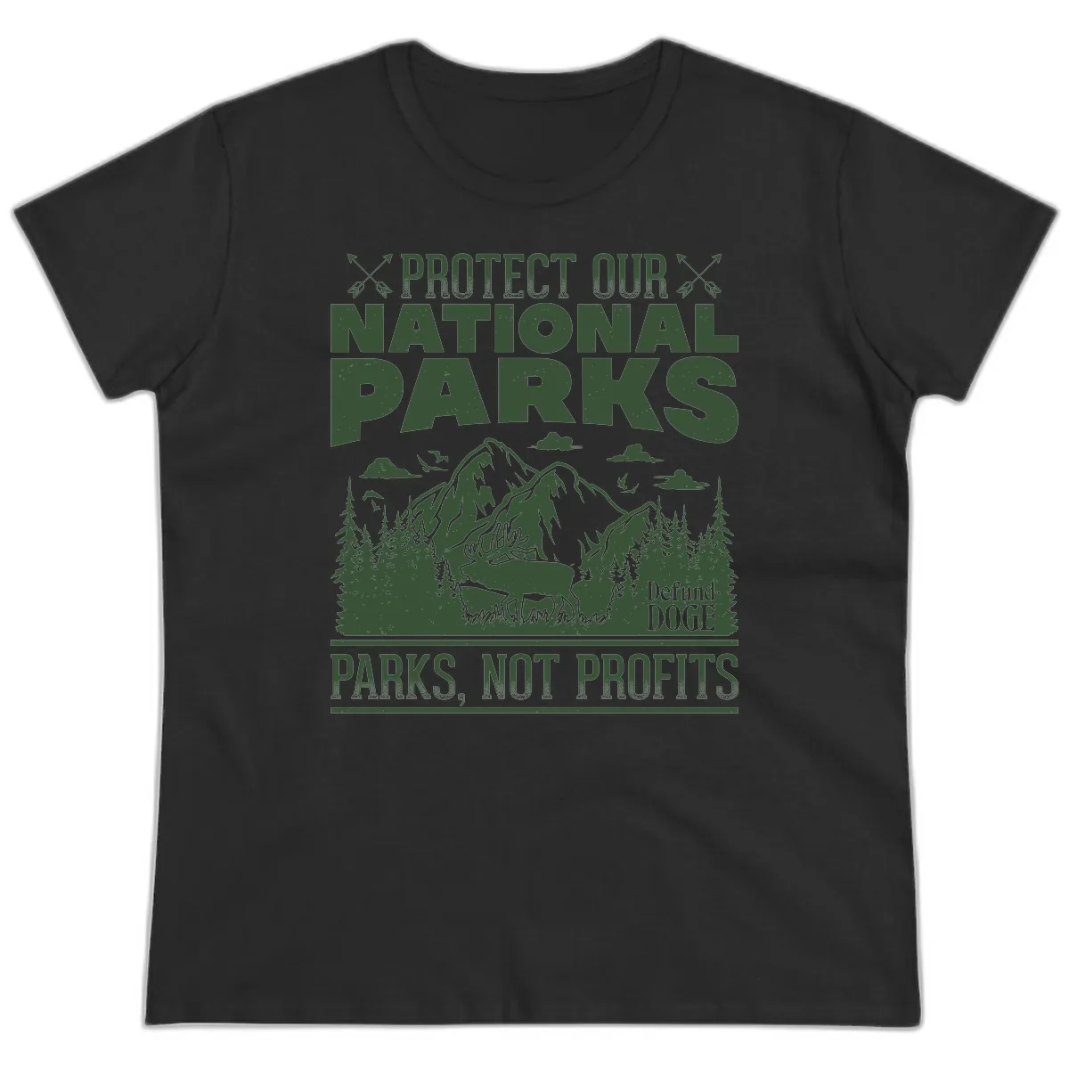 Protect Our National Parks Ladies Tee in Black