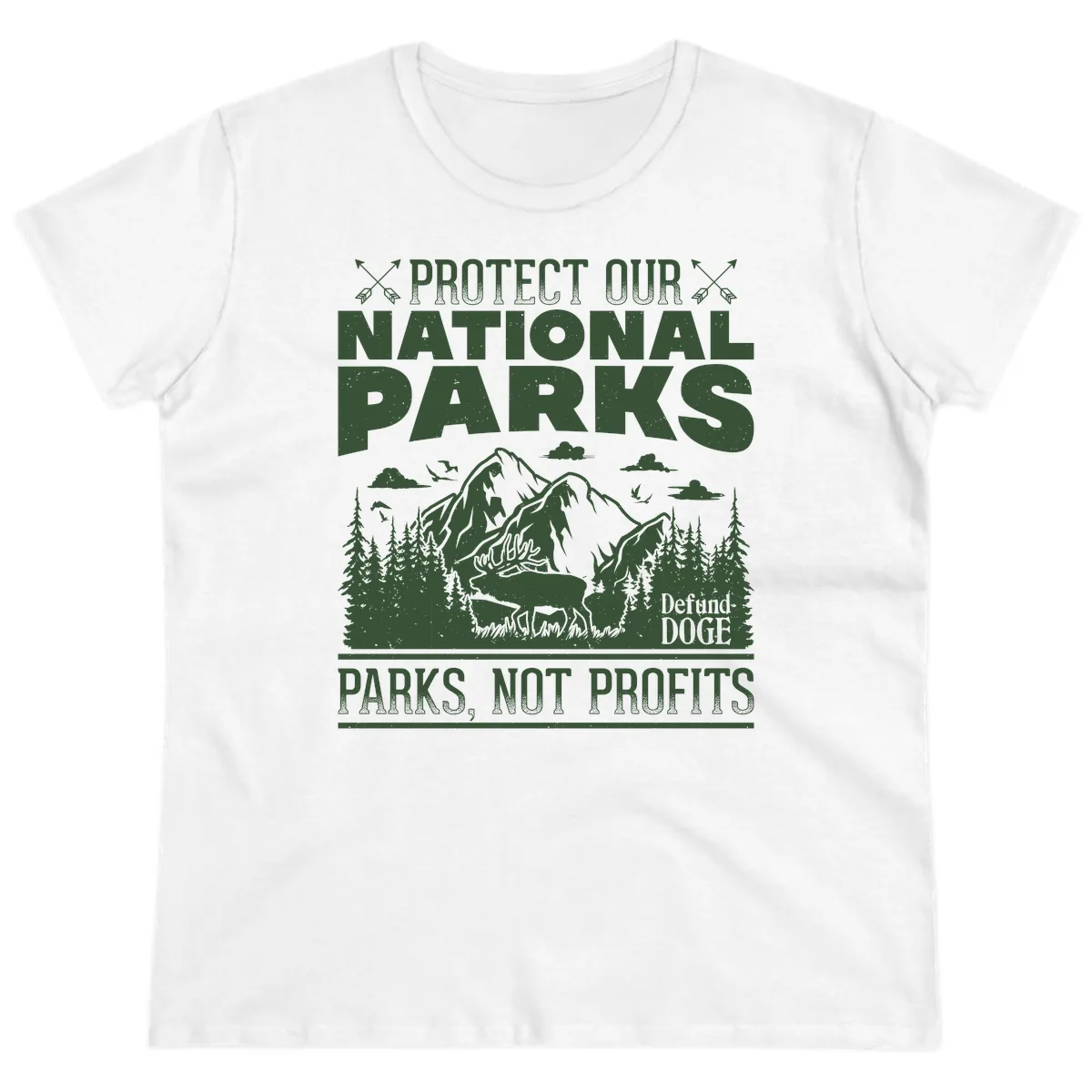 Protect Our National Parks Ladies Tee in White