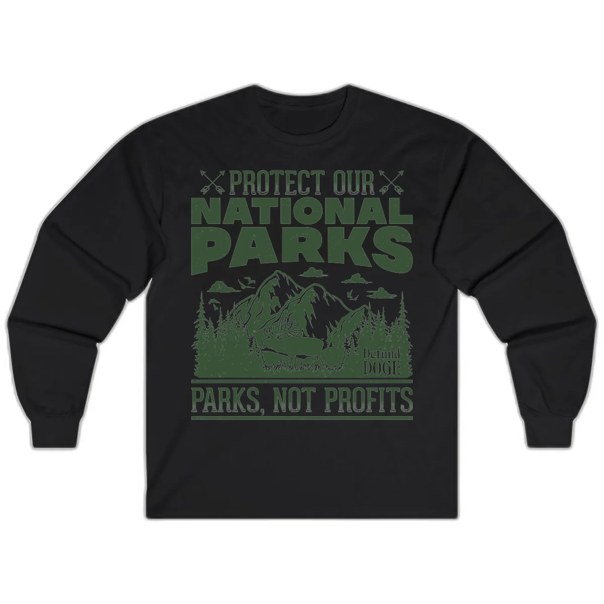 Protect Our National Parks Long Sleeve in Black