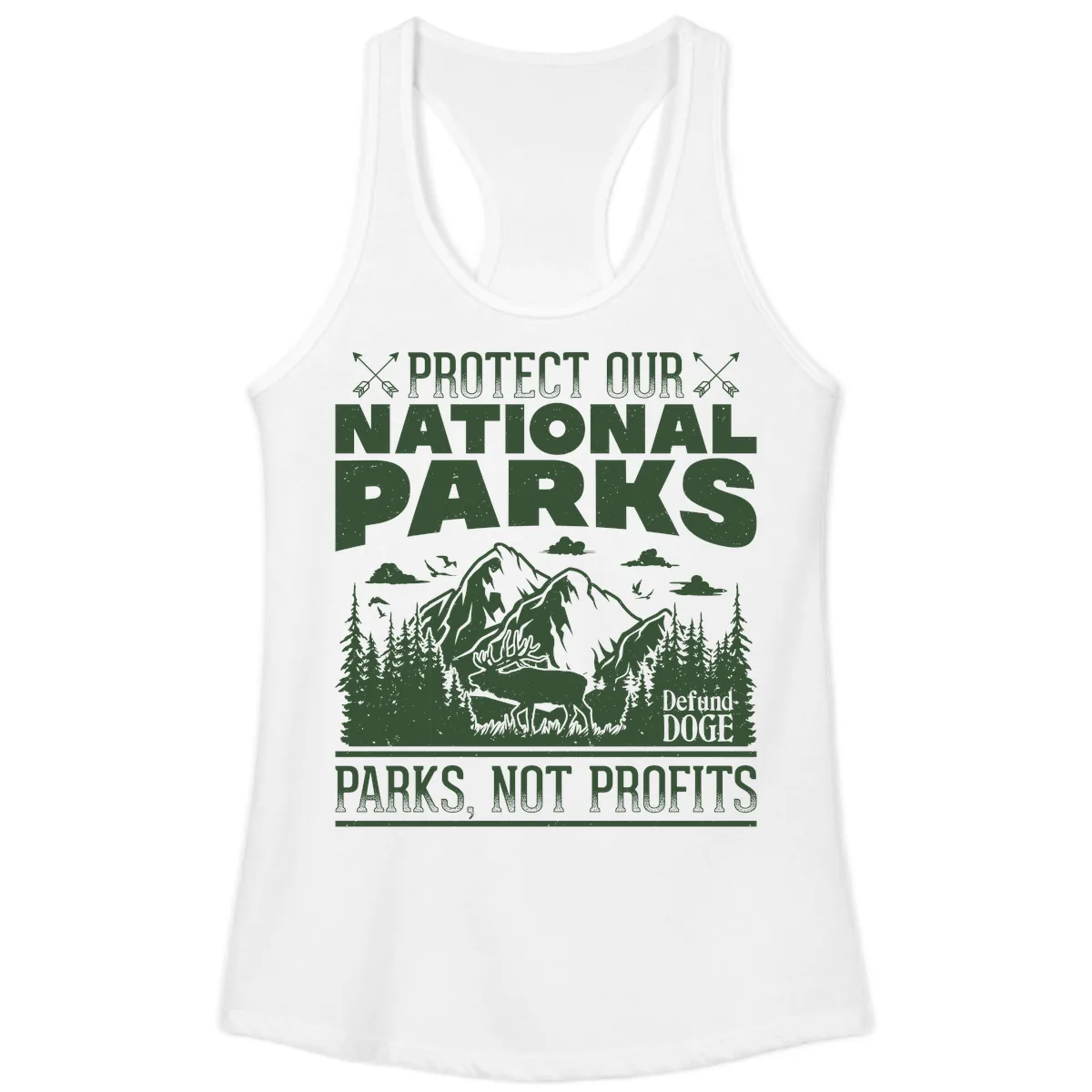 Protect Our National Parks Ladies Tank in White