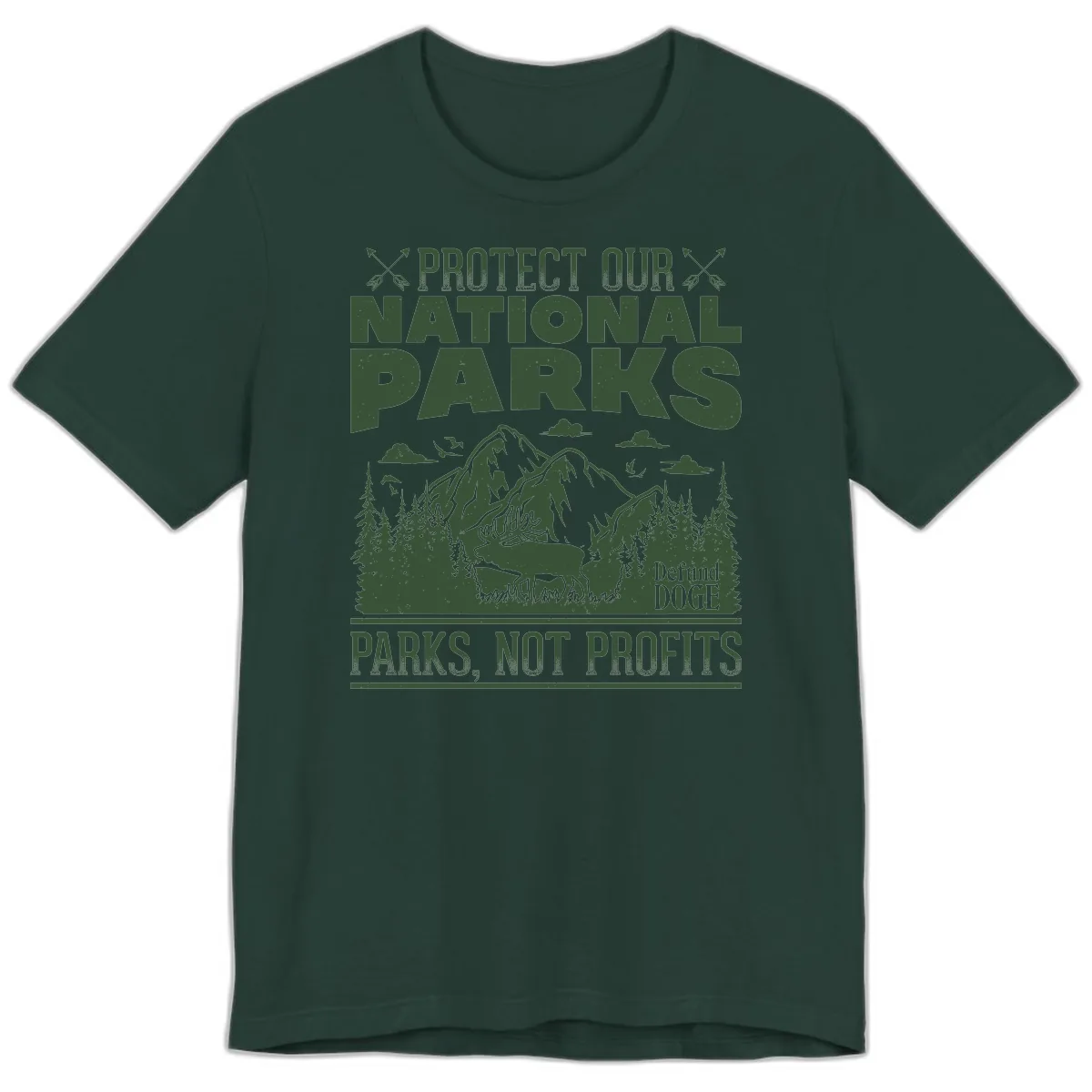 Protect Our National Parks Premium T-Shirt in Forest