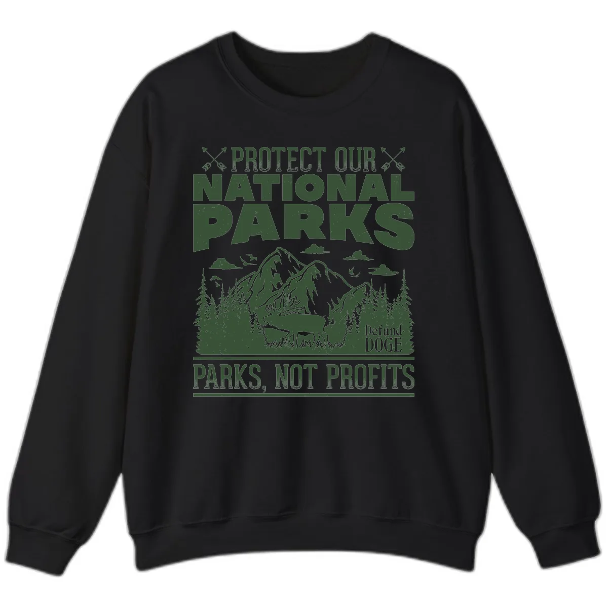 Protect Our National Parks Sweatshirt in Black