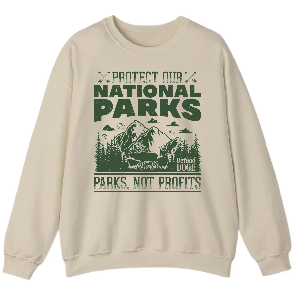Protect Our National Parks Sweatshirt in Sand