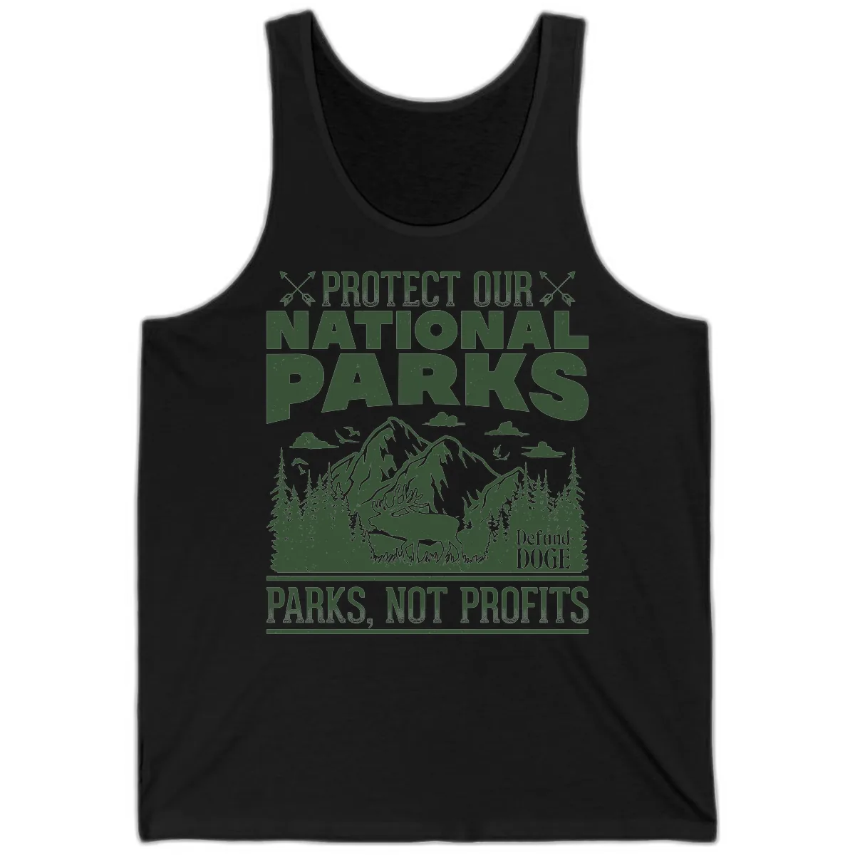 Protect Our National Parks Tank in Black