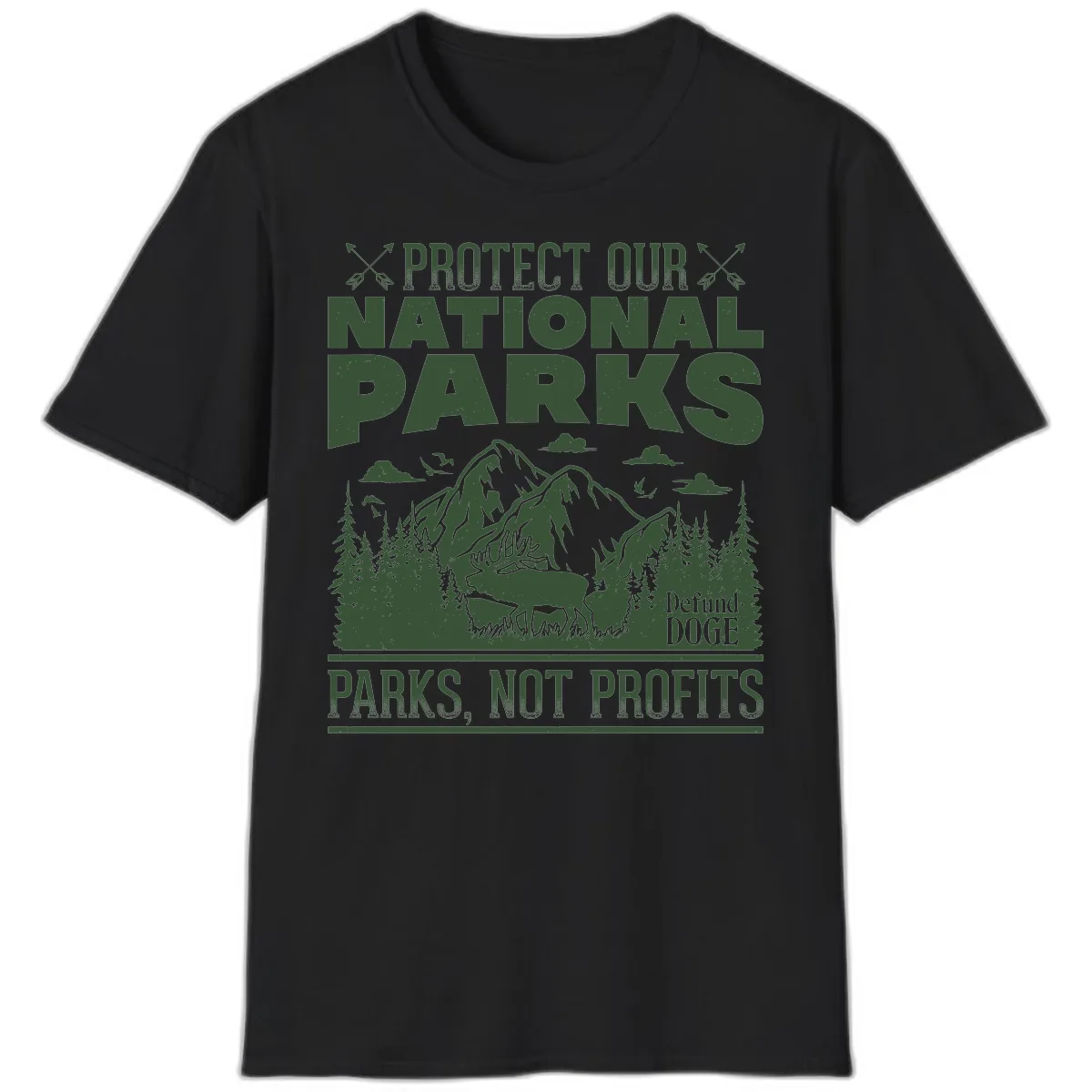 Protect Our National Parks T-Shirt in Black