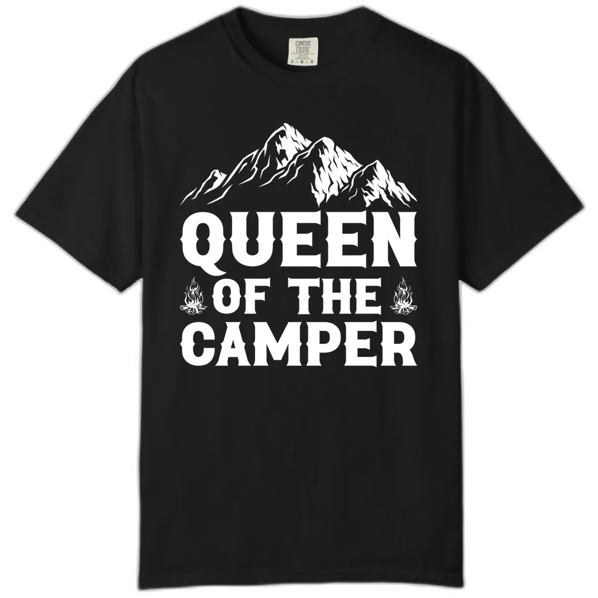 Queen Of The Camper Comfort Color in Black