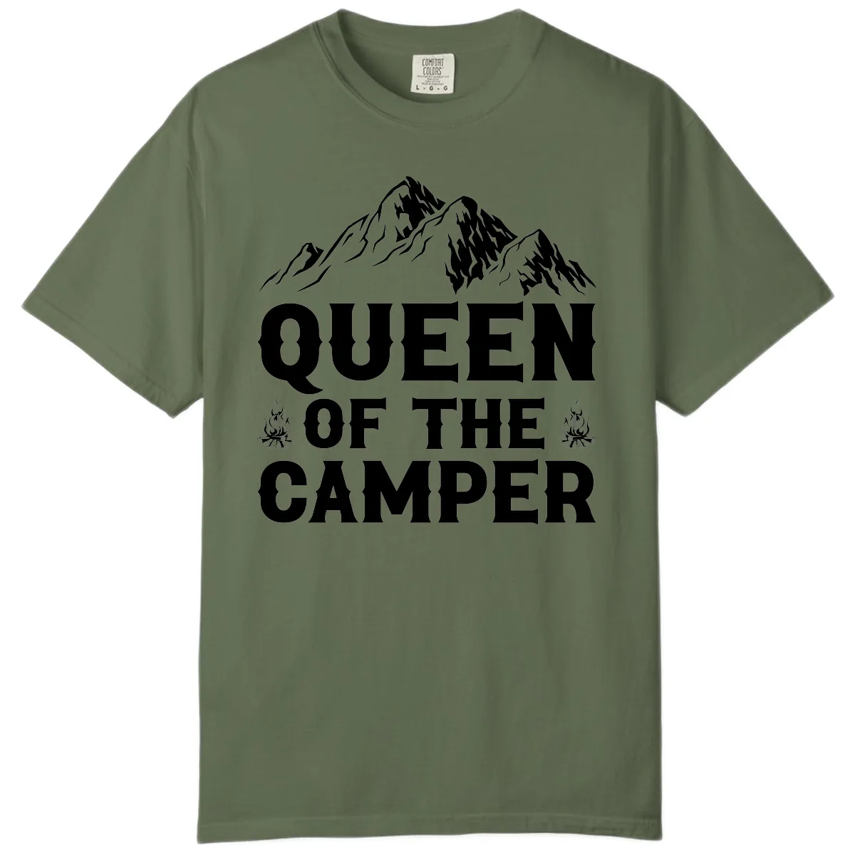 Queen Of The Camper Comfort Color in Sage