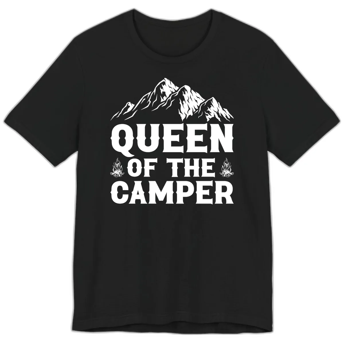 Queen Of The Camper Premium T-Shirt in Black