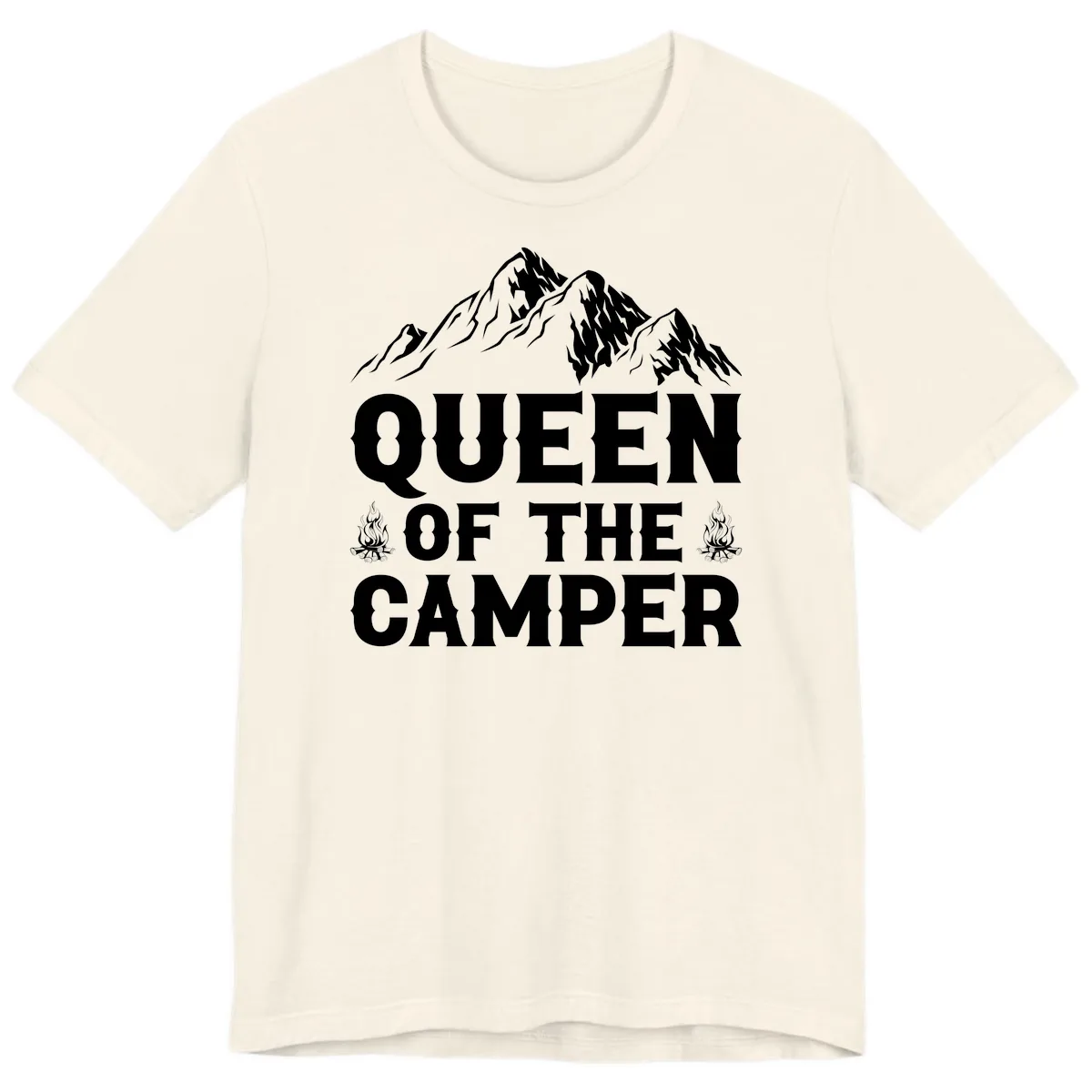 Queen Of The Camper Premium T-Shirt in Natural