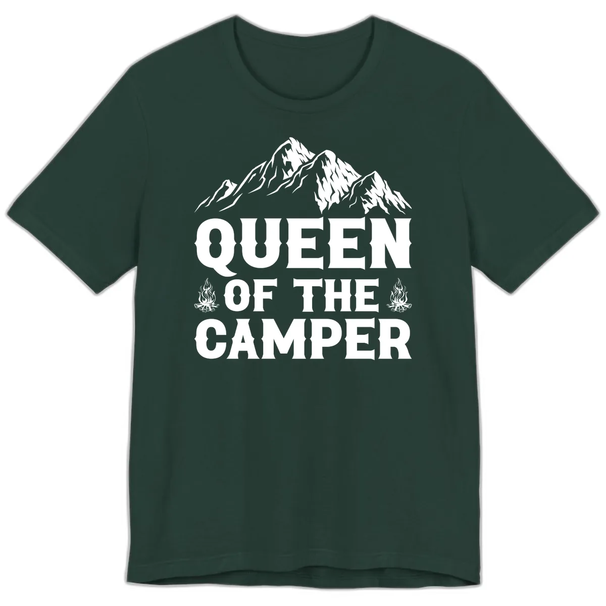 Queen Of The Camper Premium T-Shirt in Forest