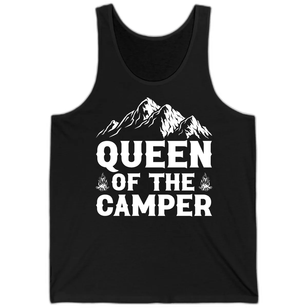 Queen Of The Camper Tank in Black