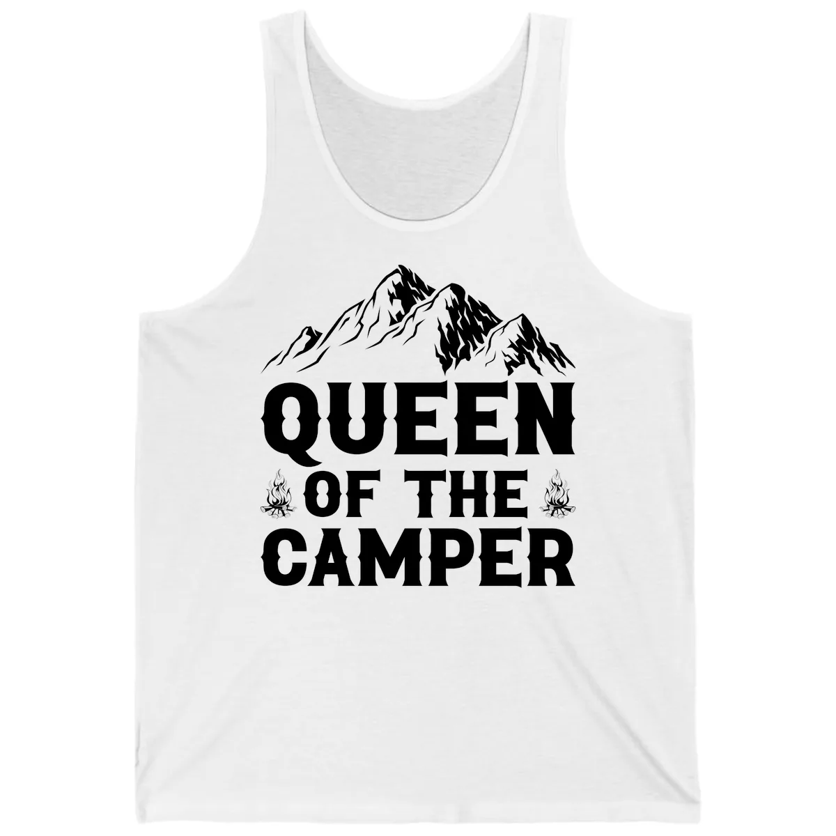 Queen Of The Camper Tank in White