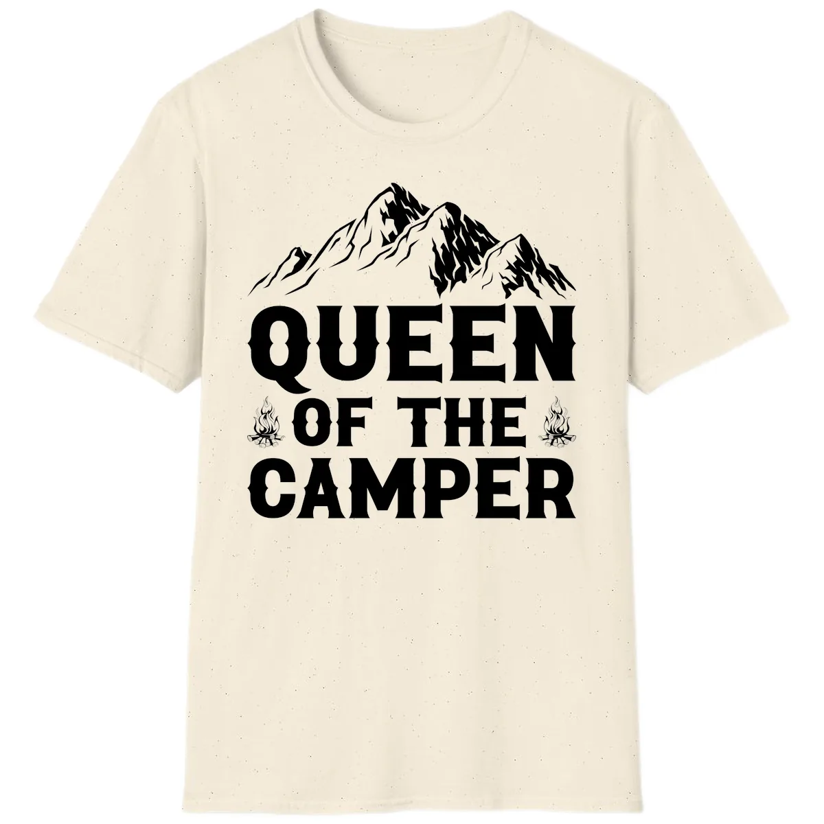 Queen Of The Camper T-Shirt in Natural