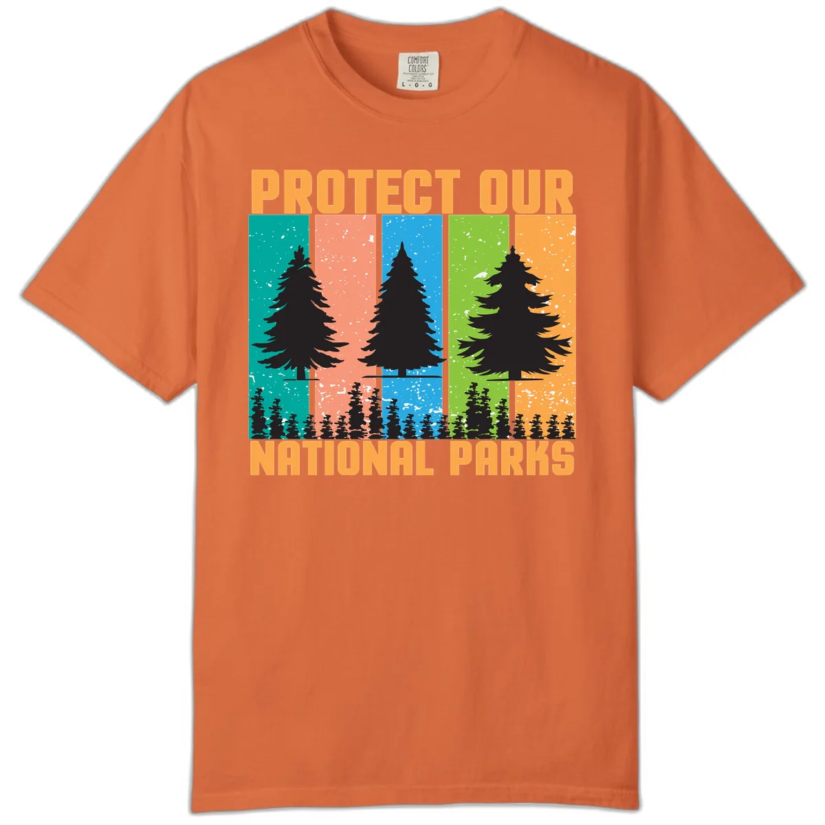 Protect Our National Parks Comfort Color in Burnt Orange