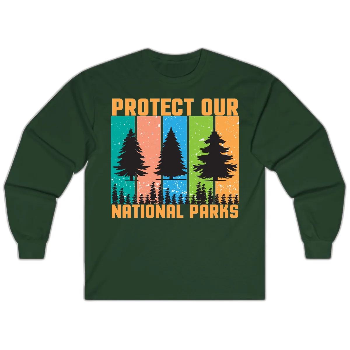 Protect Our National Parks Long Sleeve in Forest Green