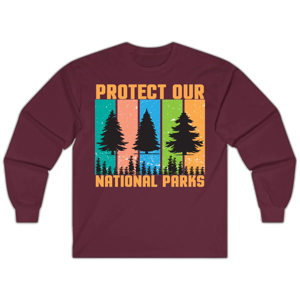 Protect Our National Parks Long Sleeve in Maroon