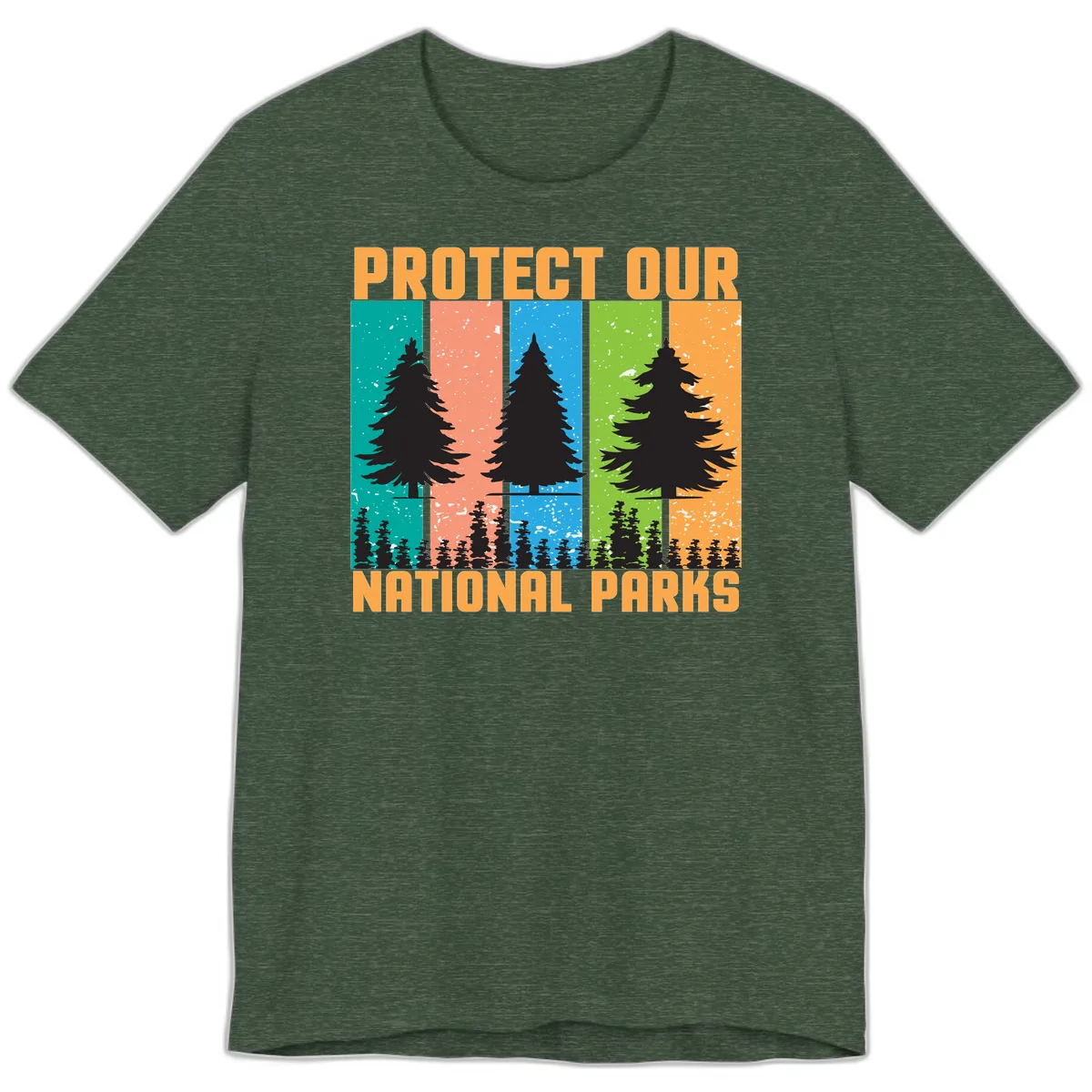 Protect Our National Parks Premium T-Shirt in Heather Forest