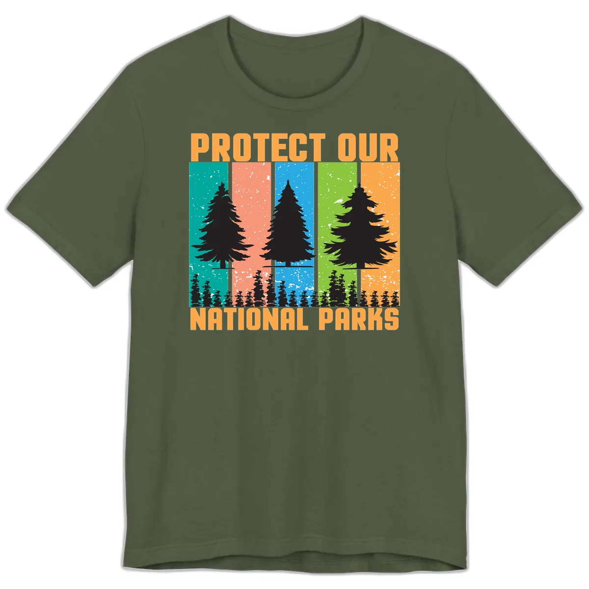 Protect Our National Parks Premium T-Shirt in Military Green