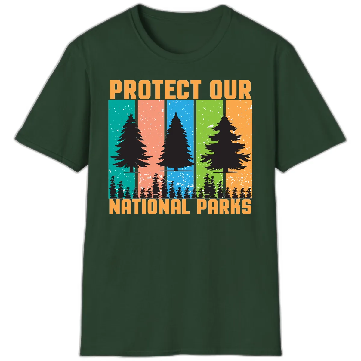 Protect Our National Parks T-Shirt in Forest Green