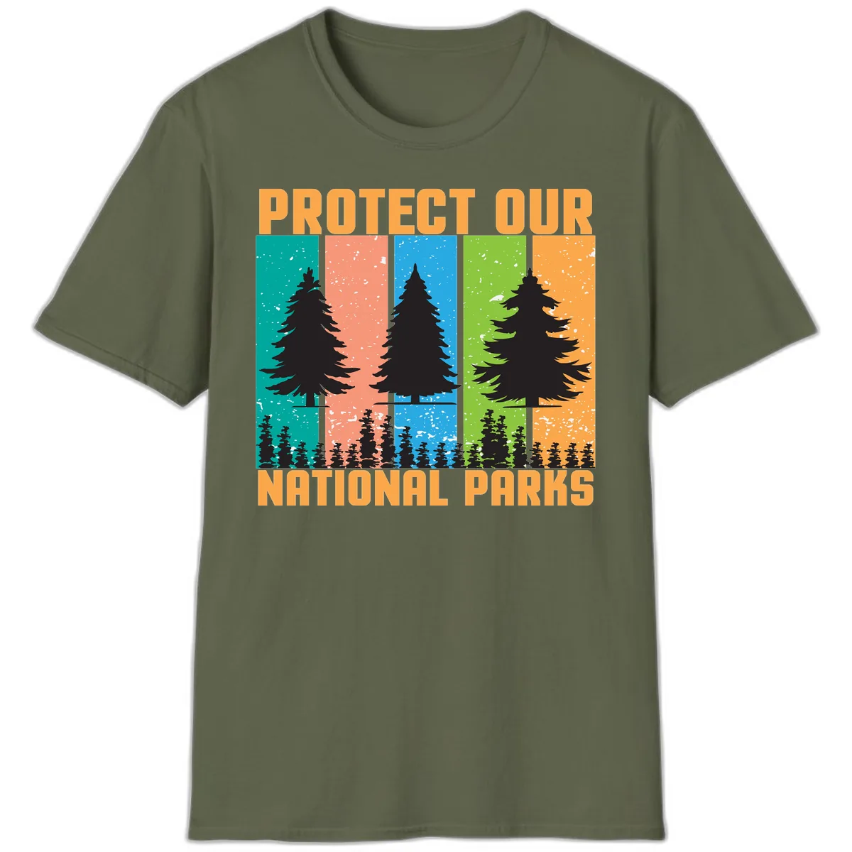 Protect Our National Parks T-Shirt in Military Green