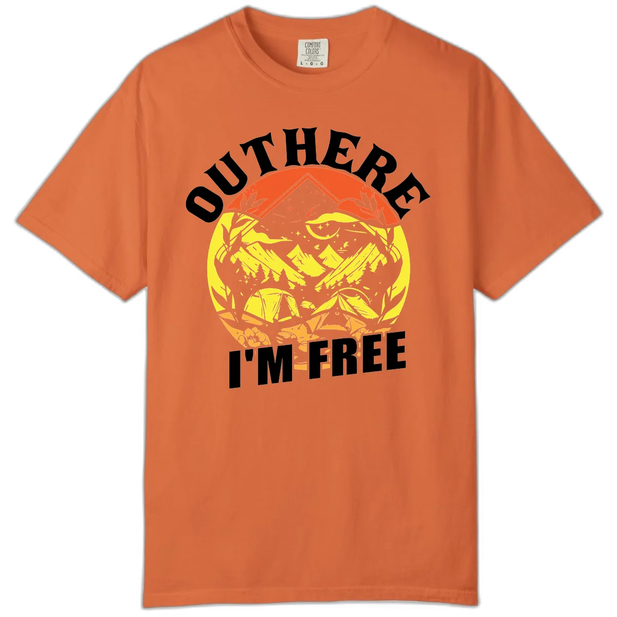 Outer Limits I'm Free Comfort Color in Burnt Orange