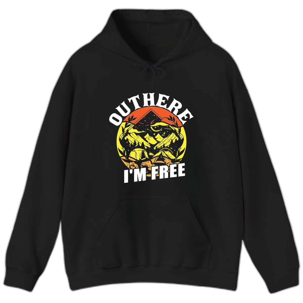 Outer Limits I'm Free Hoodie in Black