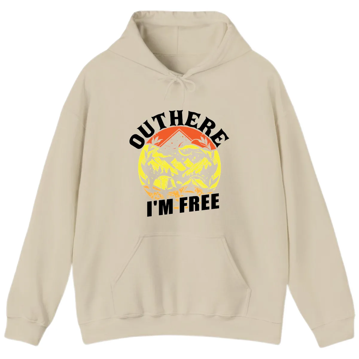 Outer Limits I'm Free Hoodie in Sand